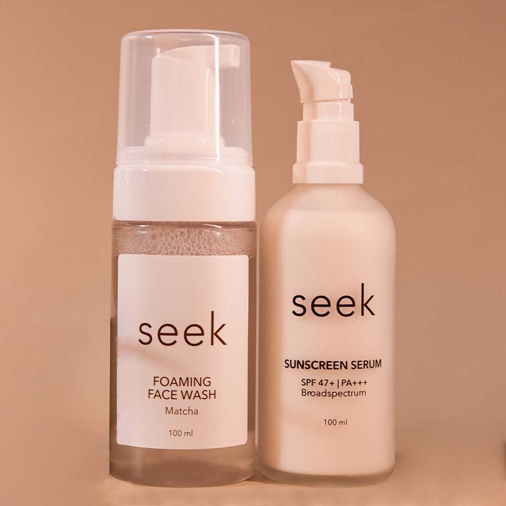 introducing our best seller duo by seek skincare – the unbeatable pair that everyone's talking about, this duo have captured the hearts of our customers, making this combo a fan favourite. try it today and experience healthy, glowing skin. 