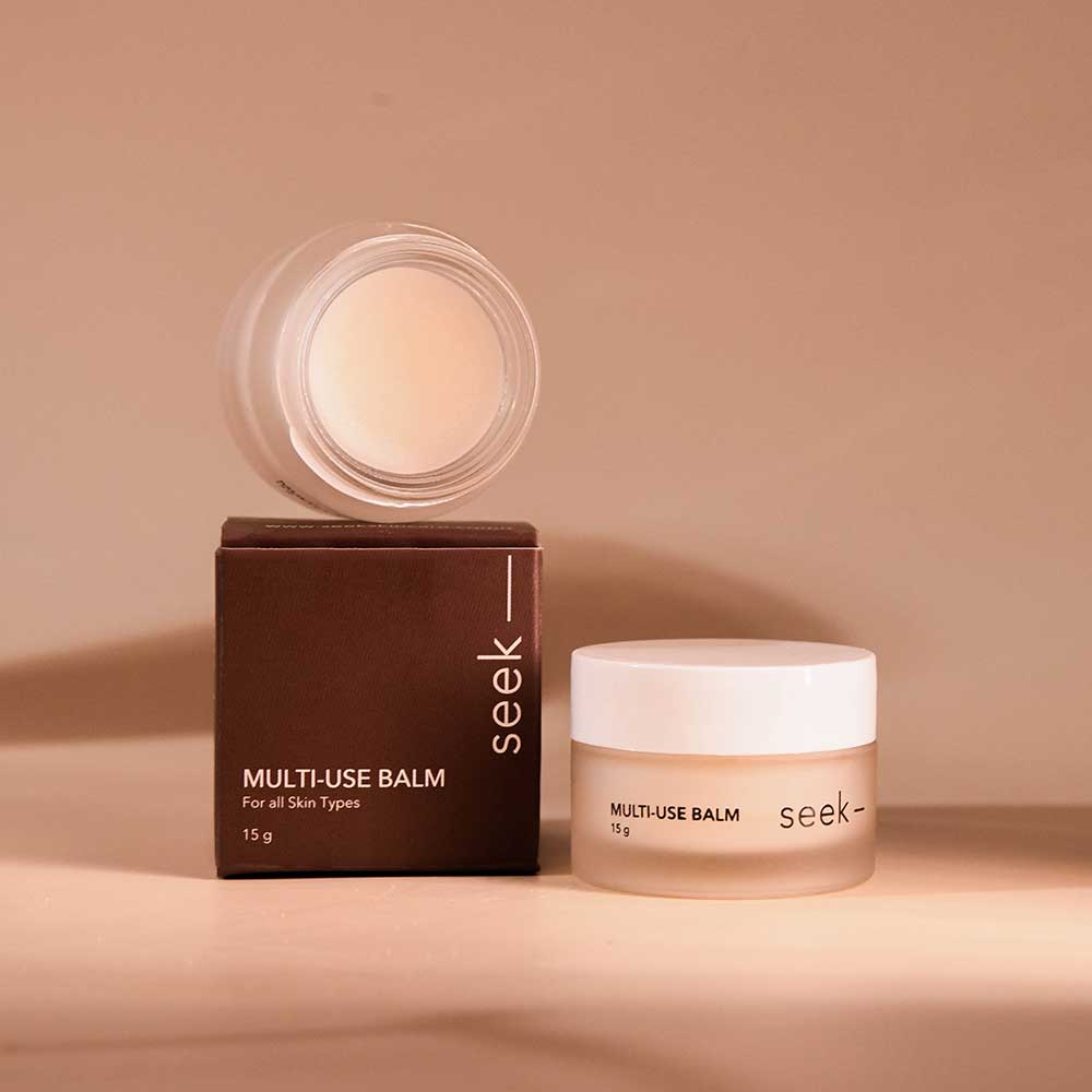 seek multi-use balm, is an all-purpose un fragranced skincare essential that is used to nourish and moisturise lips or any other dry areas of your skin instantly.